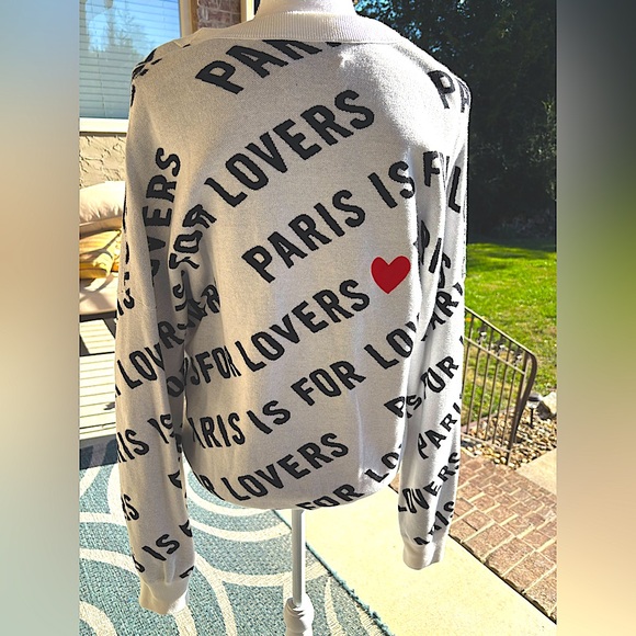 Zadig & Voltaire Paris is for Lovers sweater Size L EUC - Picture 6 of 13